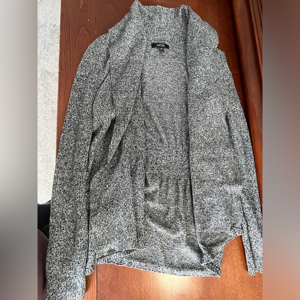 ❄️Open cardigan gray black petite small